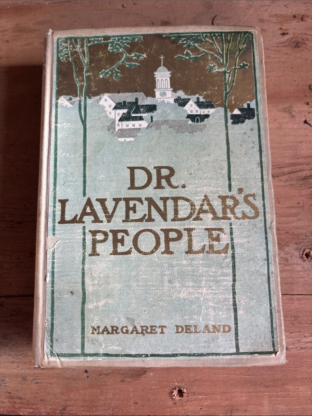 Vintage Dr. Lavendar's People Decorative Book - Light Blue and Gold